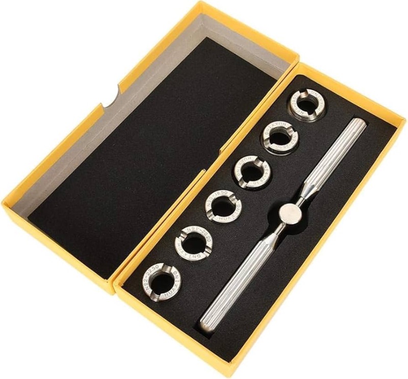 Photo 1 of **READ NOTES** MISSING ONE PIECE**
Watch Back Case Opener, 5537 Back Remover Tool, Watch Case Opener with Storage Box, 7 Pcs Watch Repair Tool, 