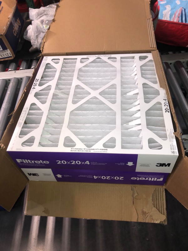 Photo 2 of (READ FULL POST) Filtrete 20x20x4, AC Furnace Air Filter, MPR 1550 DP, Healthy Living Ultra Allergen Deep Pleat, 2-Pack