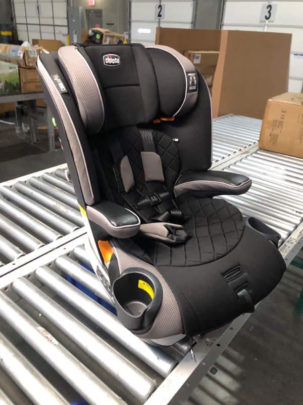 Photo 6 of (MANUFACTURED: JULY 2023) Chicco MyFit Zip Harness + Booster Car Seat - Nightfall, Black Nightfall MyFit with Zip and Wash Fabric Harness&Booster Car Seat