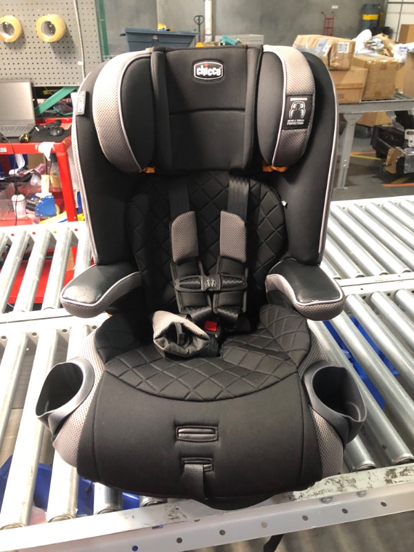 Photo 3 of (MANUFACTURED: JULY 2023) Chicco MyFit Zip Harness + Booster Car Seat - Nightfall, Black Nightfall MyFit with Zip and Wash Fabric Harness&Booster Car Seat