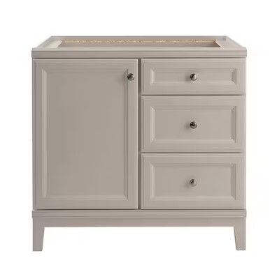 Photo 1 of [READ NOTES]
Diamond NOW Calhoun 36-in Cloud Gray Bathroom Vanity Base Cabinet without Top
