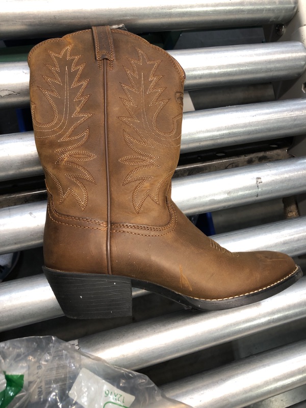 Photo 2 of (READ FULL POST) Ariat Heritage Round Toe Western Boots - Women’s Leather Cowgirl Boots 5.5B Distressed Brown