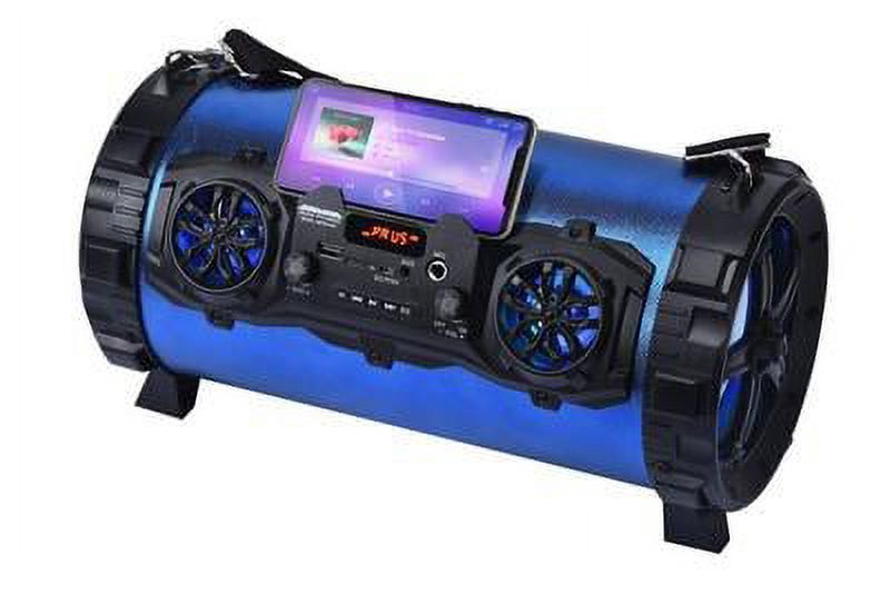 Photo 1 of ***(PARTS ONLY/ NO RETURNS OR REFUNDS) ***
MAX POWER MPD552BZ Portable Speaker w/5.5” Subwoofers Bass Controller Equalizer - Blue 
