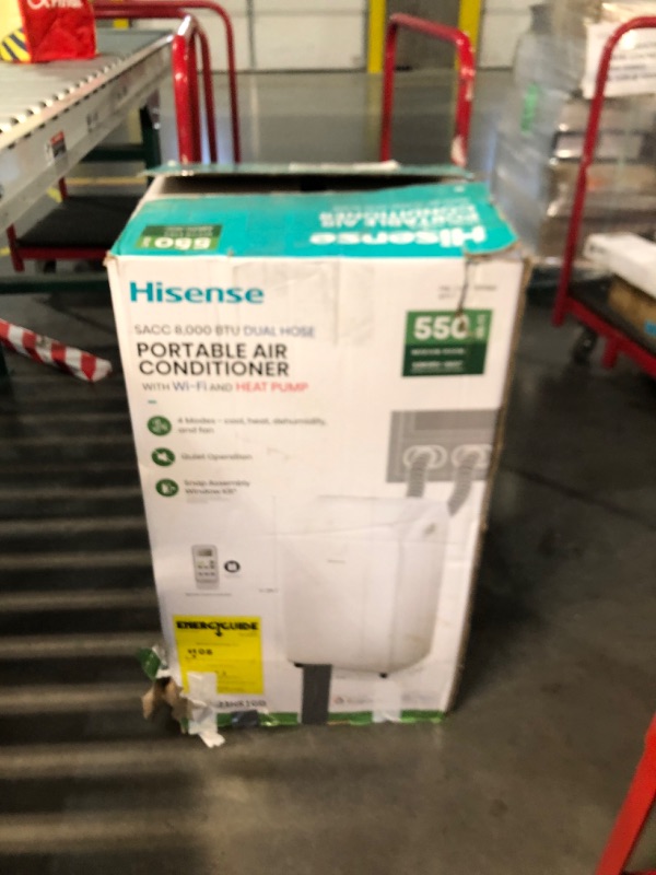 Photo 5 of (READ FULL POST) Hisense Smart SACC 8,000 BTU Portable Air Conditioner & Heating 4 Modes - WiFi, Remote, Alexa,Google iOS,Android, Voice Controlle App & Dual Hose Heat Pump,550 sq.ft. Fast Cooling
