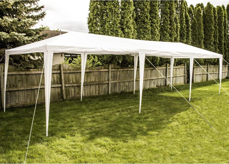 Photo 4 of (READ FULL POST) Party Tent Canopy Tent for Outdoor Wedding Party - *New Heavy Duty Design* or Camping BBQ w/Removable Waterproof Sidewalls - 30' x 10' - Backyard Expressions