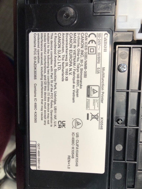 Photo 13 of ***USED - MISSING PARTS - SEE COMMENTS***
Canon MegaTank G3270 All-in-One Wireless Inkjet Printer. for Home Use, Print, Scan and Copy, Black