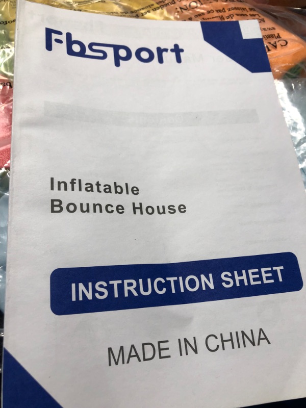 Photo 4 of ***USED - UNABLE TO CHECK FOR LEAKS***
FBSPORT Inflatable Bounce House Water Slide, Bounce House for Kids with Toy Market Stand Splash Pool Bouncer Climbing Wall Water Gun Ball Dart, Bouncy Castle W/620W Blower for Outdoor Indoor, Red