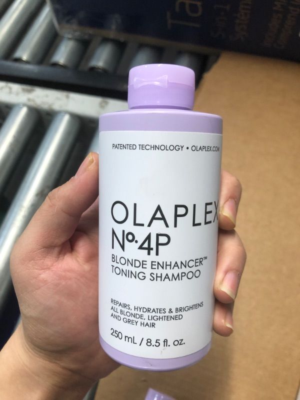 Photo 2 of **Expires on 05/2022**Nonrefundable 
Olaplex No. 4P Blonde Enhancer Purple Toning Shampoo, Repairs, Hydrates, & Brightens All Blonde, Lightened, & Grey Hair, 8.5 fl oz