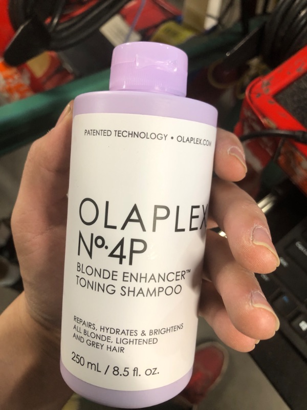 Photo 2 of **Expires 04/2022**NONREFUNDABLE 
OLAPLEX
No. 4P Blonde Enhancer Toning Shampoo 8.5 oz.