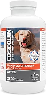 Photo 1 of ***STOCK PHOTO REFERENCE ONLY*** 60 COUNT Nutramax Laboratories COSEQUIN Maximum Strength Joint Supplement Plus MSM - with Glucosamine and Chondroitin - for Dogs of All Sizes