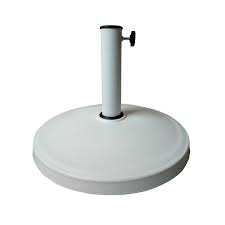 Photo 1 of (missing pieces)Style Selections Umbrella base White Patio Umbrella Base