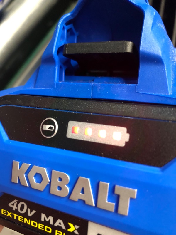 Photo 8 of ***BATTERY GIVES OFF ERROR - SEE COMMENTS***
Kobalt Gen4 40-volt 520-CFM 120-MPH Battery Handheld Leaf Blower 4 Ah (Battery and Charger Included)