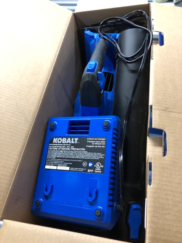 Photo 3 of ***BATTERY GIVES OFF ERROR - SEE COMMENTS***
Kobalt Gen4 40-volt 520-CFM 120-MPH Battery Handheld Leaf Blower 4 Ah (Battery and Charger Included)