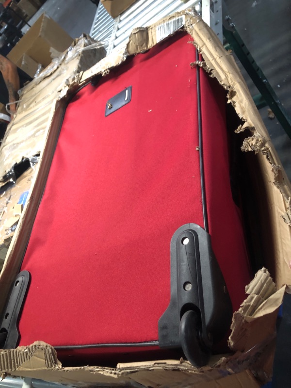 Photo 1 of ***USED - DIRTY - DAMAGED - SEE PICTURES***
Rockland Journey Softside Upright Luggage Set,Expandable, Red, 4-Piece (14/19/24/28) 4-Piece Set (14/19/24/28) Red