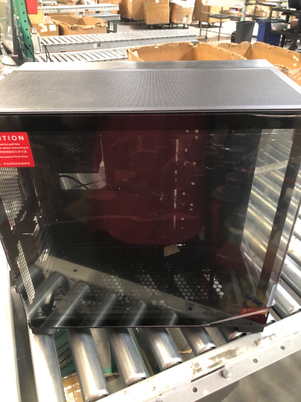 Photo 3 of ***UNABLE TO IDENTIFY EXACT ITEM - STOCK PHOTO FOR REFERENCE ONLY - ACTUAL ITEM MAY DIFFER - SEE COMMENTS***
Computer Case, Black, With Tempered Glass Panels, Metal Construction