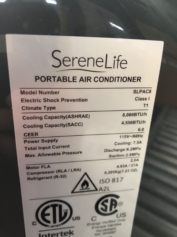 Photo 10 of ***USED - DAMAGED - SEE COMMENTS***
3-in-1 Portable Air Conditioner with Built-in Dehumidifier Function,Fan Mode, Remote Control, Complete Window Mount Exhaust Kit
