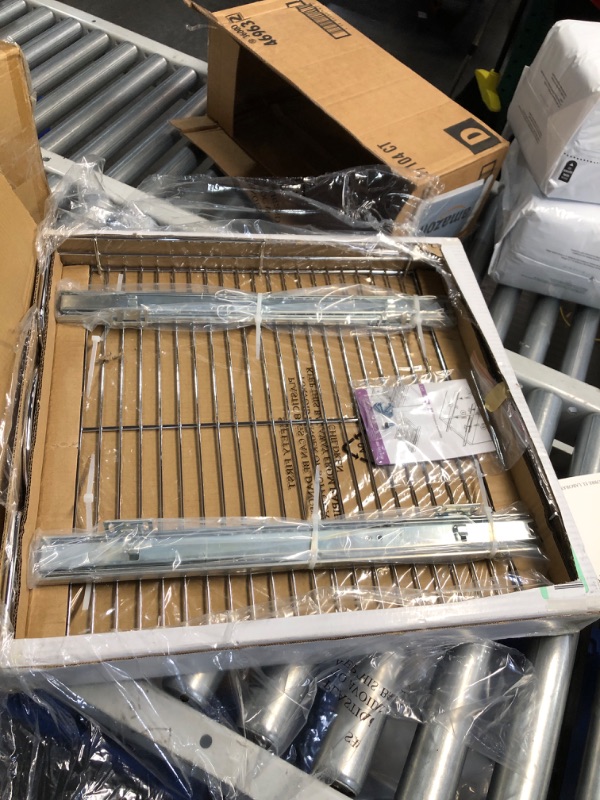 Photo 1 of HOLDN' STORAGE Pull Out Cabinet Organizer, Heavy Duty Caddy w/Lifetime Limited Warranty -20”W x 21”D - Requires At Least 21-1/4” Cabinet Opening, Steel Metal Cabinet Drawers Slide Out, Chrome 20"W x 21"D