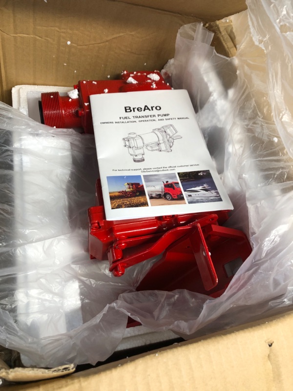 Photo 1 of Fuel Transfer Pump 12 Volt 15 GPM High Flow DC Transfer Pump, Cast Iron Gas Heavy Duty Transfer Pump for Gasoline, Diesel, Kerosene, Ethanol Blends, Methanol Blends, and Biodiesel (Pump Only) 15 GPM Pump Only
