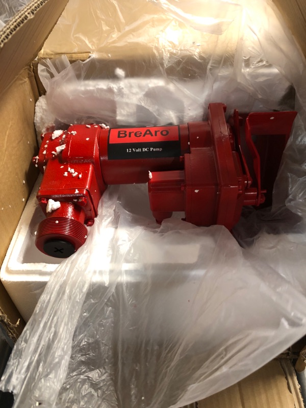 Photo 1 of Fuel Transfer Pump 12 Volt 15 GPM High Flow DC Transfer Pump, Cast Iron Gas Heavy Duty Transfer Pump for Gasoline, Diesel, Kerosene, Ethanol Blends, Methanol Blends, and Biodiesel (Pump Only) 15 GPM Pump Only