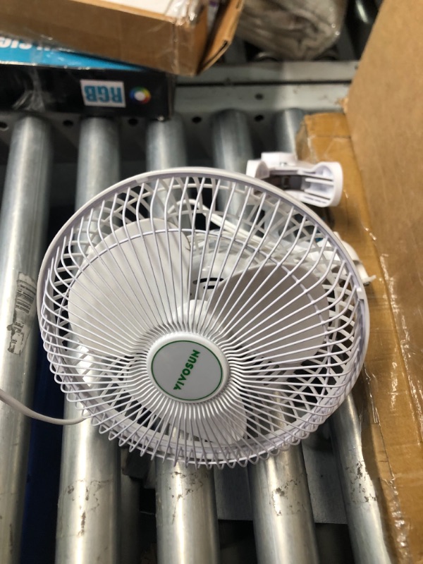 Photo 6 of ***DAMAGED - SWITCHES BROKEN OFF - UNABLE TO TEST***
VIVOSUN AeroWave A6 Grow Tent Clip Fan, Patented Portable Auto Oscillating Fan 6" with 2-Speed, Strong Airflow but Low Noise, and Fully-Adjustable Tilt for Hydroponic Ventilation, White, 2-Pack 2 White