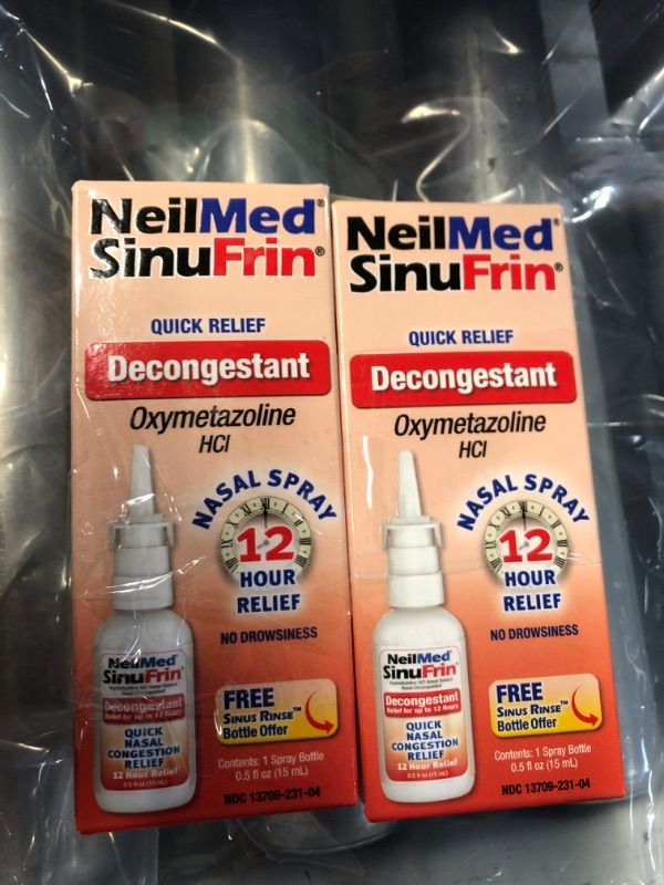 Photo 2 of **NO RETURNS**EXP 7/25**SINUFRIN NASAL SPRAY DCONGSTNT 15 ML, Pack of 2SINUFRIN NASAL SPRAY DCONGSTNT 15 ML, Pack of 2