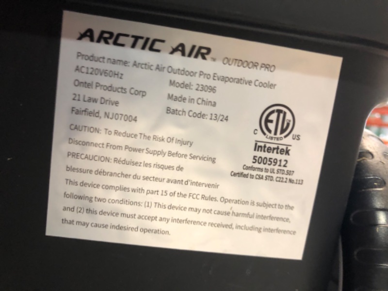 Photo 9 of ***HEAVILY USED AND DIRTY - POWERS ON - UNABLE TO TEST FURTHER***
1300 CFM 3-Speed Settings Portable Evaporative Air Cooler with up to 500 Sq. Ft. Cooling