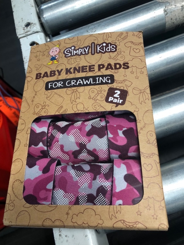 Photo 3 of (2nd Gen.) Baby Knee Pads for Crawling (2 Pairs), CPSIA Certified Knee Protector for Toddler, Infant, Pink Camo