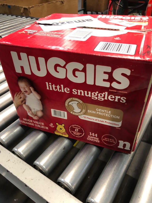 Photo 1 of ***FACTORY SEALED***
Huggies Newborn Diapers, Little Snugglers Newborn Diapers, Size Newborn (up to 10 lbs), 144 Count