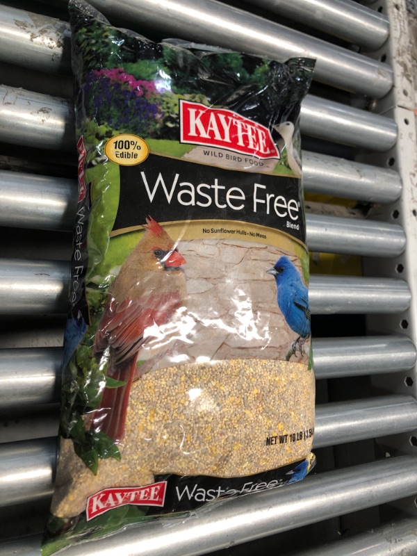 Photo 3 of ***BEST BY AUG 13 2025***Kaytee Wild Bird (No Mess or Waste Free) Food Seed Blend for Blue Jays, Woodpeckers, Juncos, Cardinals, Grosbeaks, Sparrows, and Finches, 10 Pound, (Packaging May Vary)