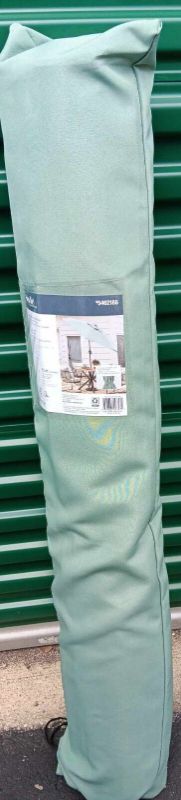 Photo 1 of ***USED - MISSING BOTTOM POLE - SEE PICTURES***
Style Selections 7.5-ft Sage Green Market Patio Umbrella #5462186