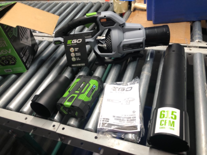 Photo 5 of ***USED - POWERS ON - NO CHARGER INCLUDED - SEE PICTURES***
EGO Power+ LB6150 615 CFM Variable-Speed 56-Volt Lithium-ion Cordless Leaf Blower