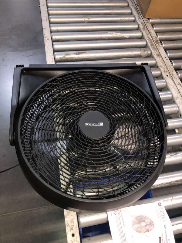 Photo 3 of (READ FULL POST) Utilitech 20-in 120-Volt 3-Speed High Velocity Indoor Black Floor Fan

