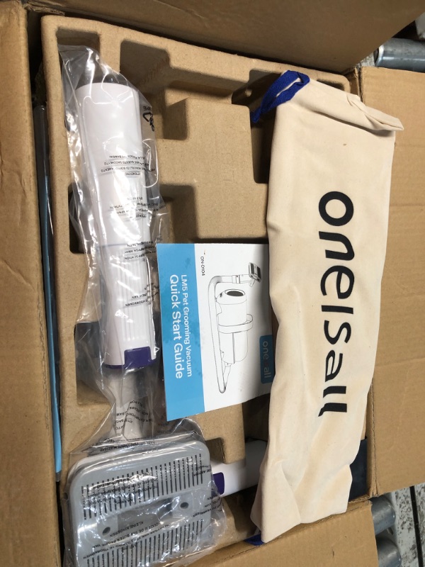 Photo 1 of **READ NOTES MISSING PART**
oneisall Dog Hair Vacuum & Dog Grooming Kit, Pet Grooming Vacuum with Pet Clipper Nail Grinder, 1.5L Dust Cup Dog Brush Vacuum with 7 Pet Grooming Tools for Shedding Pet Hair, Home Cleaning
