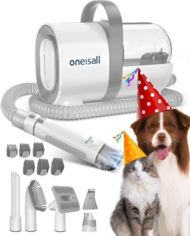 Photo 1 of **READ NOTES MISSING PART**
oneisall Dog Hair Vacuum & Dog Grooming Kit, Pet Grooming Vacuum with Pet Clipper Nail Grinder, 1.5L Dust Cup Dog Brush Vacuum with 7 Pet Grooming Tools for Shedding Pet Hair, Home Cleaning
