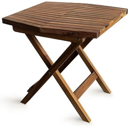 Photo 1 of ***MINOR SCRATCHES***Melino Wooden Folding Table (Chestnut)

