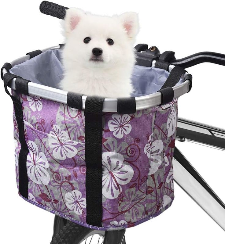 Photo 1 of (READ FULL POST) Lixada Bike Basket, Small Pet Cat Dog Carrier Bicycle Handlebar Front Basket 