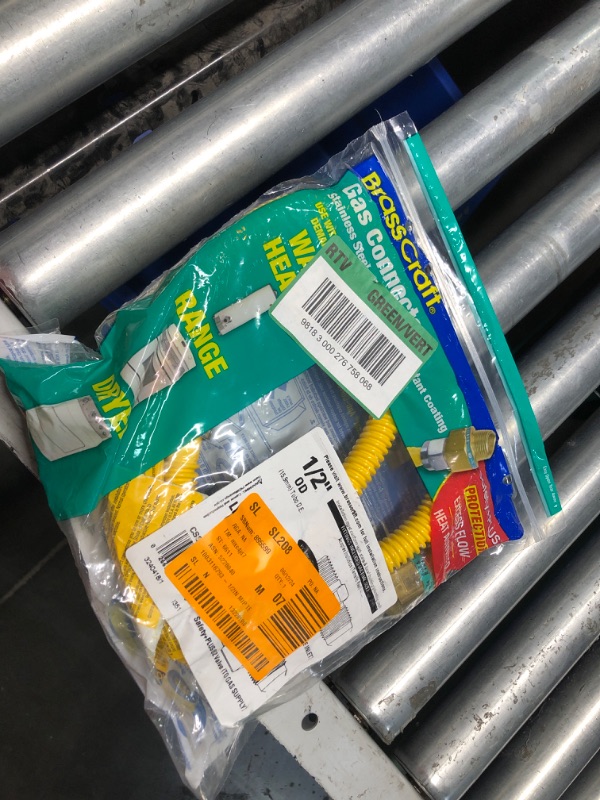 Photo 2 of 
BrassCraft
1/2 in. MIP x 1/2 in. MIP x 48 in. Gas Connector (1/2 in. OD) w/Safety+Plus2 Thermal Excess Flow Valve (60,500 BTU