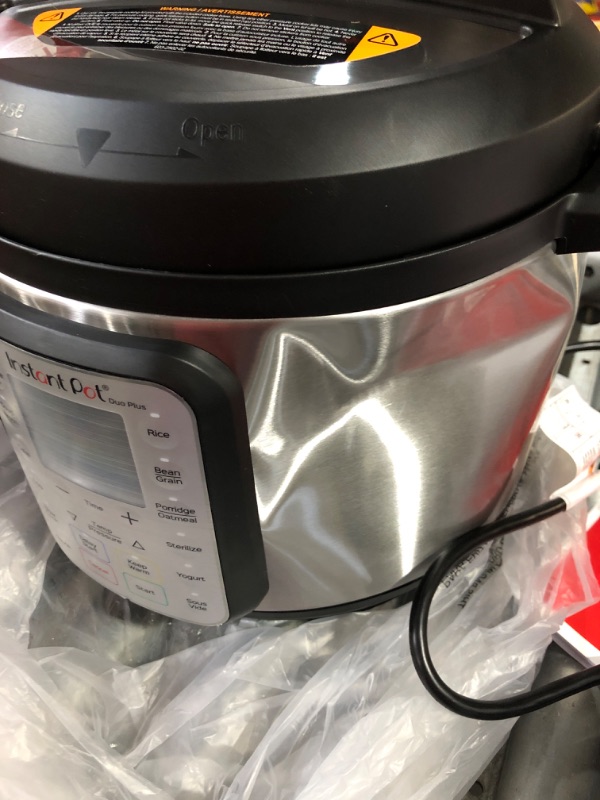 Photo 4 of ***USED SEE NOTES***Instant Pot Duo Plus 9-in-1 Electric Pressure Cooker, Slow Cooker, Rice Cooker, Steamer, Sauté, Yogurt Maker, Warmer & Sterilizer, Includes App With Over 800 Recipes, Stainless Steel, 6 Quart 6QT