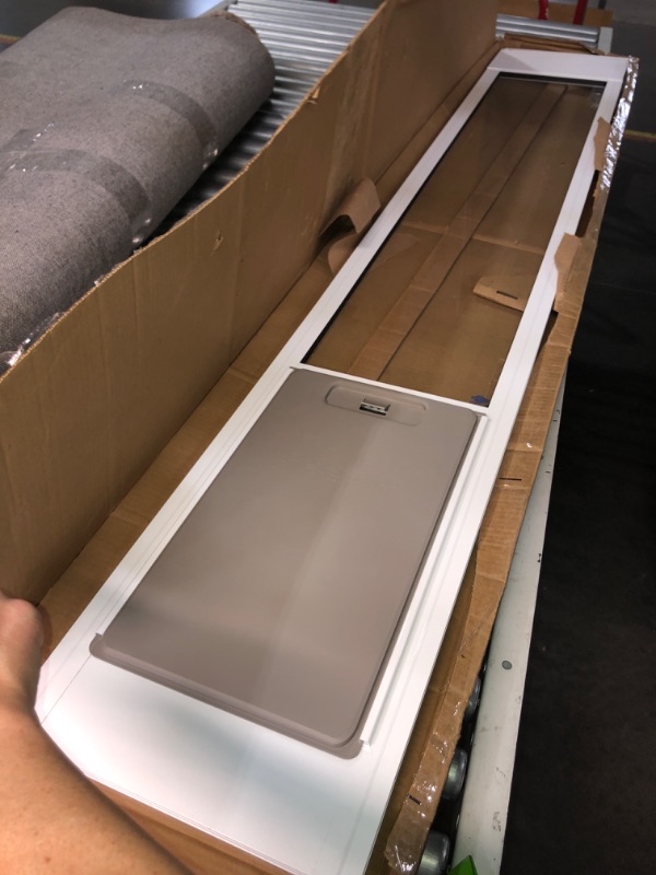 Photo 1 of (READ FULL POST) PetSafe 1-Piece Sliding Glass Pet Door for Dogs & Cats- Adjustable Height 75 7/8" to 81"-Medium, White, No-Cut DIY Install Aluminum Patio Panel Insert, Great for Renters or Seasonal Installation
