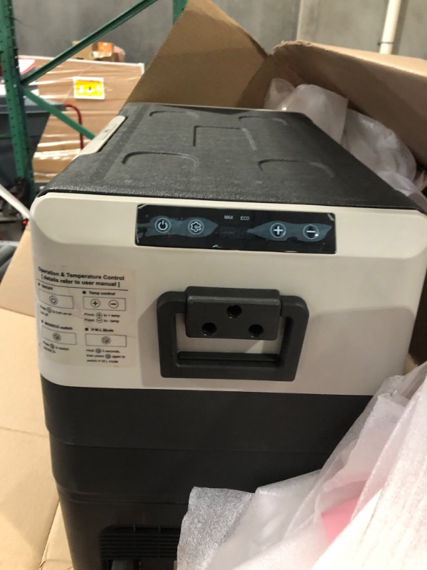 Photo 4 of ***PARTS ONLY******NON REFUNDABLE***
DOUKI Car Refrigerator 12 Volt Fridge 48 QT/45 L Dual Zone Portable Freezer -4?-50? Adjustable Range 12/24V DC 100-240V AC Compressor Cooler Outdoor Camping Travel RV, 43.0*43.0*55.0, black