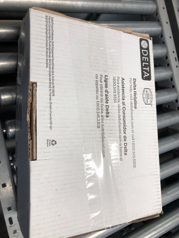 Photo 1 of Delta Faucet Modern Raincan Square Single-Function Shower Valve Trim Kit Gold, Shower Faucet Set, Rainfall Shower Head Gold, Delta Shower Kit, Champagne Bronze T14268-CZ-PP (Valve Not Included) Champagne Bronze Rain Shower Head