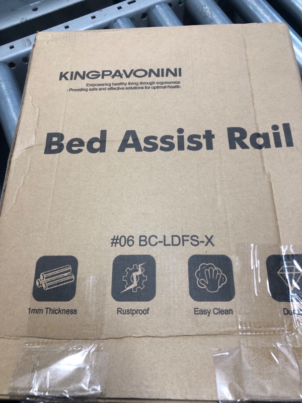 Photo 2 of ***USED***KingPavonini Bed Side Assist Handle Bar Safety Rail for Elderly Adults - Medical Bed Mobility Assistant Bar with Free Storage Bag and Fixing Strap, Support Up to 400lbs
