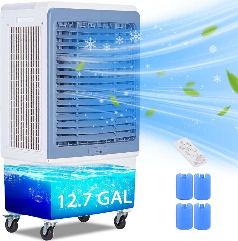 Photo 1 of *****STOCK IMAGE FOR SAMPLE*****
Swamp Cooler, Portable Evaporative Air Cooler, Indoor Outdoor Evaporative Cooler with Water Level Alarm