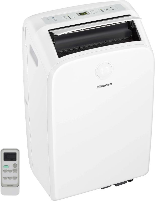 Photo 1 of **BUNDLE OF 2**
Hisense Smart SACC 8,000 BTU Dual Hose Portable Air Conditioner with Heat Pump, 4-modes (Cool, Heat, Fan, Dehumidifier) WiFi, Remote, Up to 550 sq. ft., AP55023HR1GD White - (Renewed)
