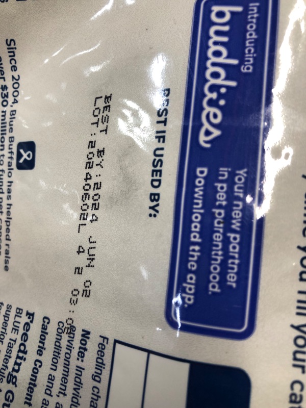 Photo 2 of ***EXPIRED 02-JUNE-2024 - SEE PICTURES*** 
Blue Buffalo Tastefuls Natural Dry Food for Active Adult Cats, Chicken and Brown Rice Recipe, 15-lb. Bag Chicken & Brown Rice 15 Pound (Pack of 1)