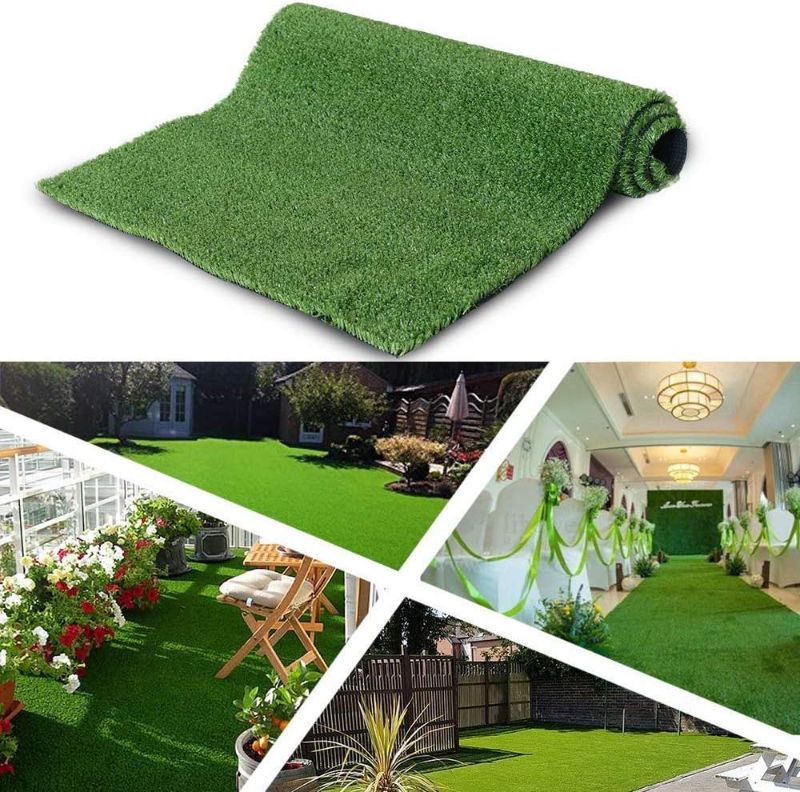 Photo 1 of **DAMAGED READ NOTES**ALTRUISTIC Artificial Grass Synthetic Mat 5ft x 10ft,Outdoor Garden Lawn Landscape Turf for Pets, Faux Grass Rug with Drainage Holes,Fake Grass Indoor Backdrop Wall Christmas Party Decor