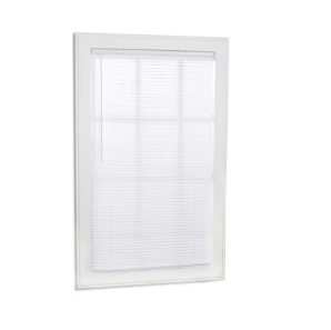 Photo 1 of ***USED - MISSING HARDWARE***
Project Source Light Filtering 1-in Slat Width 48-in x 64-in Cordless White Vinyl Light Filtering Mini-blinds
Item #889876 | Model #42842