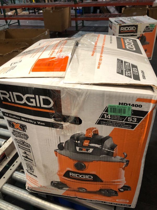 Photo 2 of ***HEAVILY USED AND DIRTY - MISSING PARTS - SEE PICTURES - UNABLE TO TEST***
RIDGID 16 Gallon 6.5 Peak HP NXT Shop Vac Wet Dry Vacuum with Detachable Blower, Filter, Locking Hose and Accessories