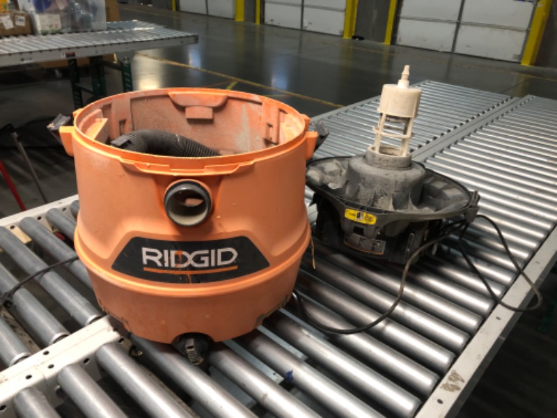 Photo 6 of ***HEAVILY USED AND DIRTY - MISSING PARTS - SEE PICTURES - UNABLE TO TEST***
RIDGID 16 Gallon 6.5 Peak HP NXT Shop Vac Wet Dry Vacuum with Detachable Blower, Filter, Locking Hose and Accessories