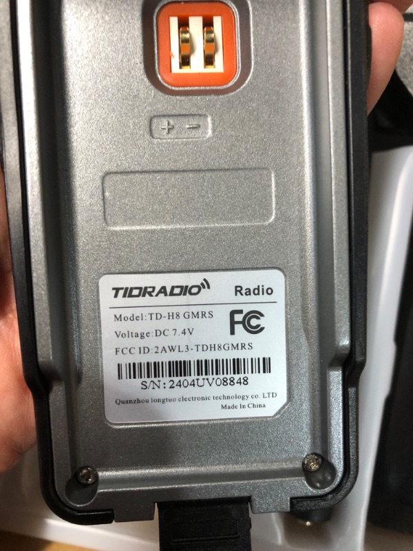 Photo 2 of (2nd Gen)TIDRADIO TD-H8 GMRS Radio Handheld with Bluetooth Programming, GMRS Repeater Capable, NOAA, 5 Watt Long Range Two Way Radios Walkie Talkies with 771 GMRS Antenna, 2500mAh Rechargeable Battery 1 PACK-Black